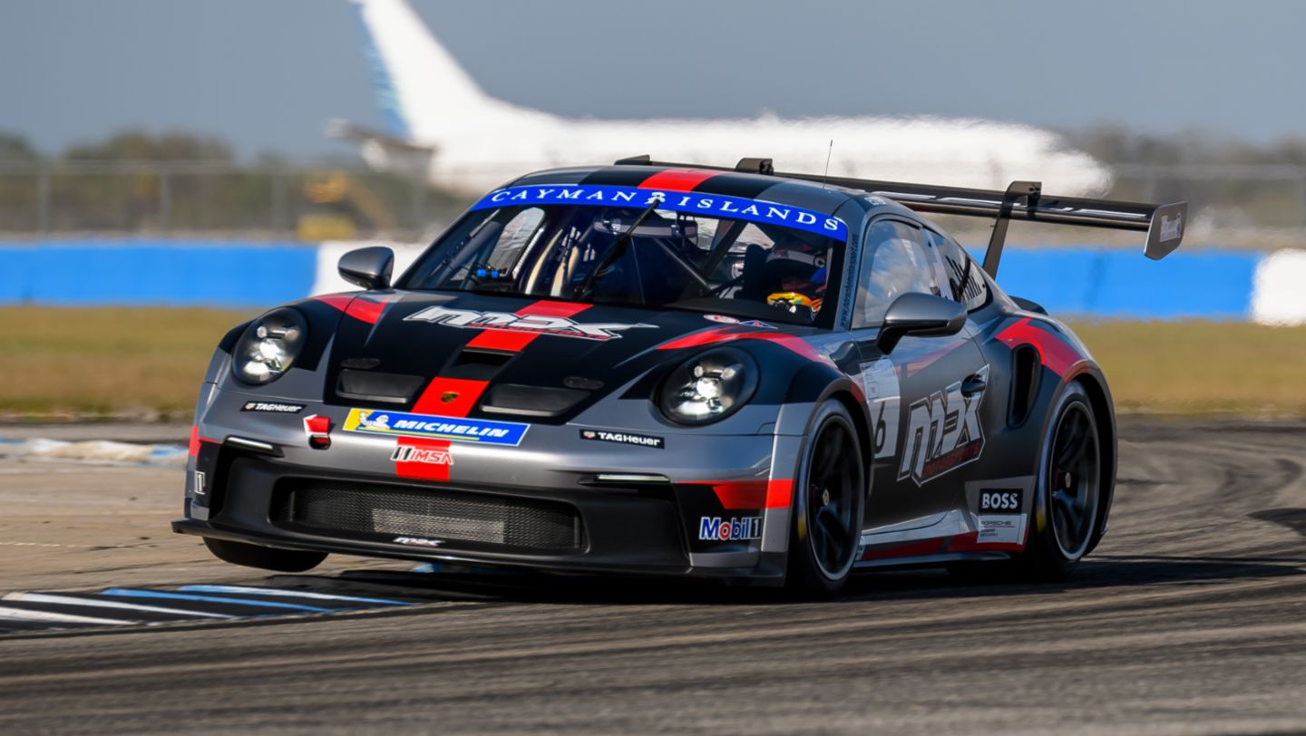 Porsche 911 GT3 Cup, No. 6 MDK, Porsche Carrera Cup North America Pre-Season Testing, Sebring International Raceway, 2022, PCNA